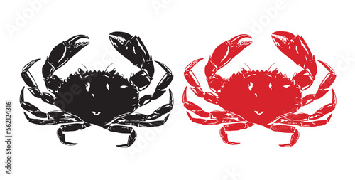 Crab animal. Vector illustration on white background