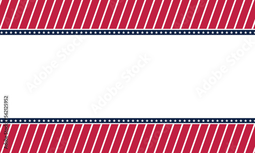 Patriotic border divider american usa flag.