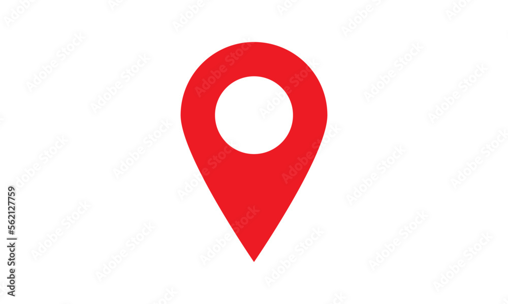 Point of Map, pin locator Icon Logo Template Illustration Design.