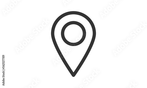 Point of Map, pin locator Icon Logo Template Illustration Design.
