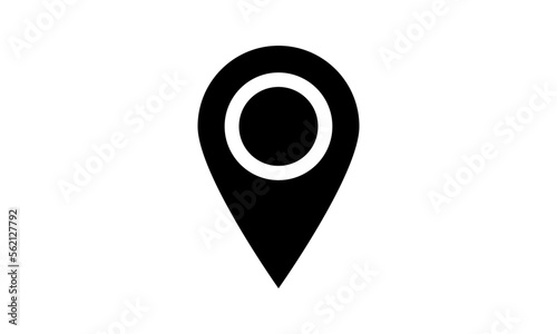 Point of Map, pin locator Icon Logo Template Illustration Design.