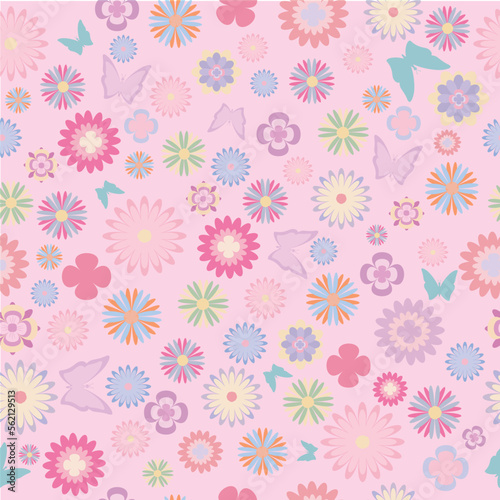 Wallpaper Mural seamless pattern spring Torontodigital.ca