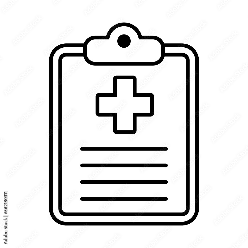 Medical history icon. Health care clipboard icon. Medical card icon. Medical history icon. Health care clipboard icon. Medical card icon.