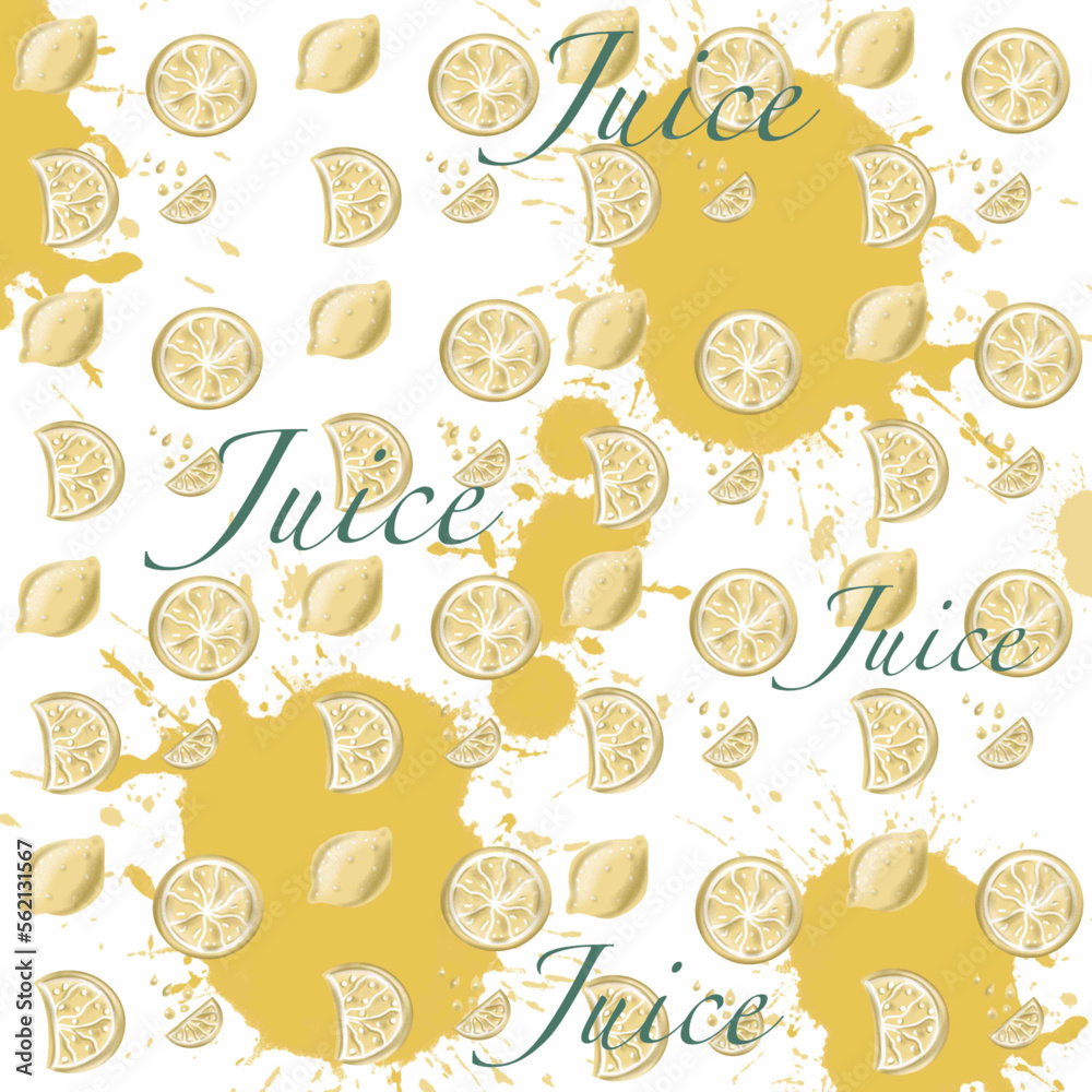 seamless background with fruits lemon seamless background with fruits lemon