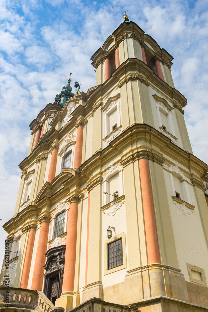 Towers of the historic St. michael monastery in Krakow, Poland