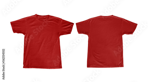 T-shirt mockup, red dress, body cloth, unisex textile