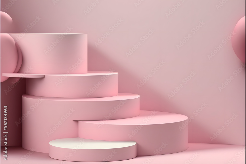 3D blank product podiums display 3D blank product podiums display