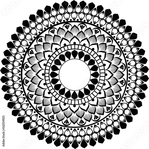 Mind Relax Mandala Color Page For Adults