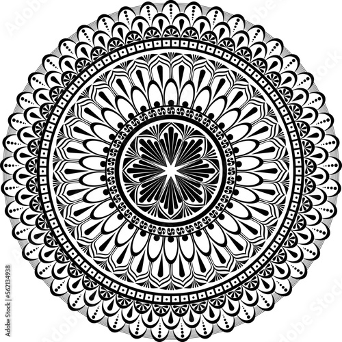 Mind Relax Mandala Color Page For Adults