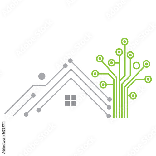 digital tree, green technology