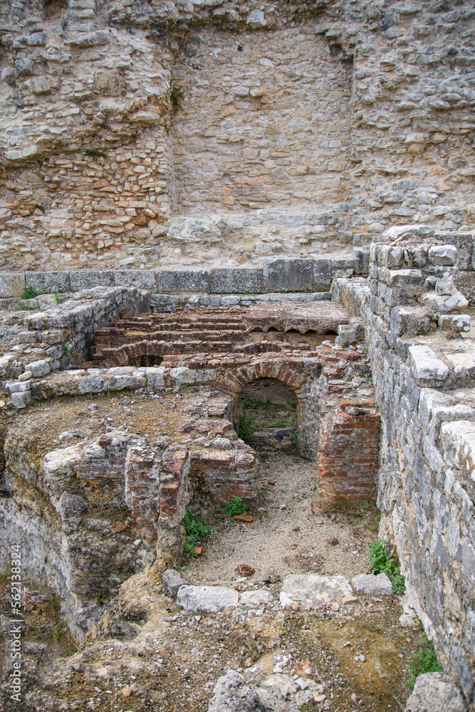 Ruins of the old Roman city of Conimbriga in Portugal 