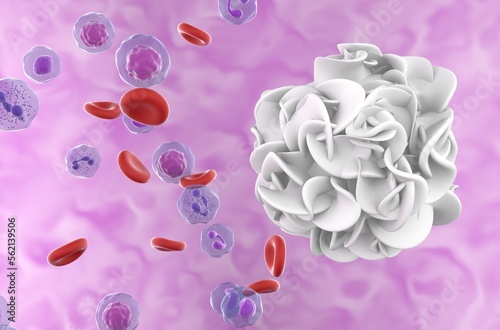 Fotografija Immature dendritic cell - super closeup view 3d illustration