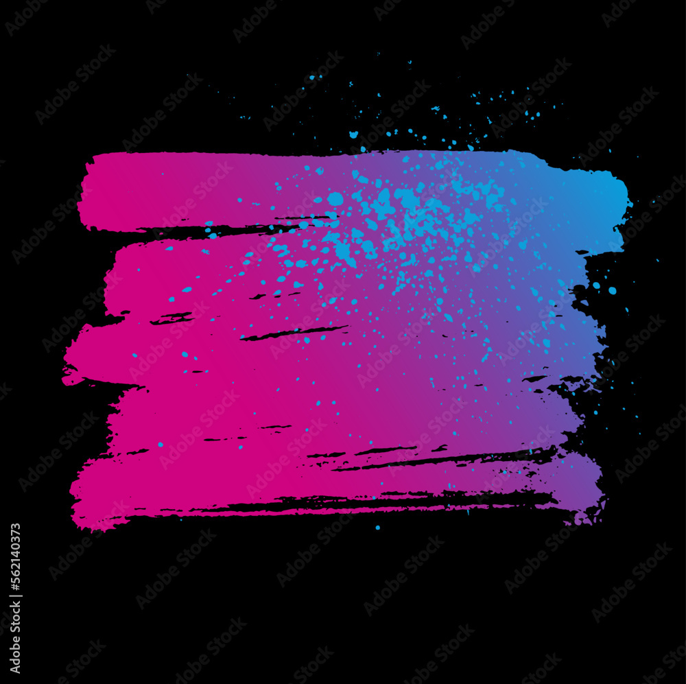 Grunge textured abstract background with hand drawn paint brush stroke ...
