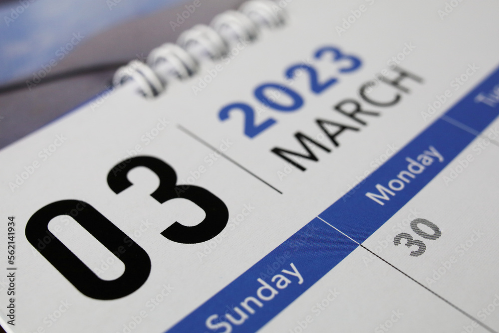 The 03 March and days of the year 2023 on calendar The 03 March and days of the year 2023 on calendar