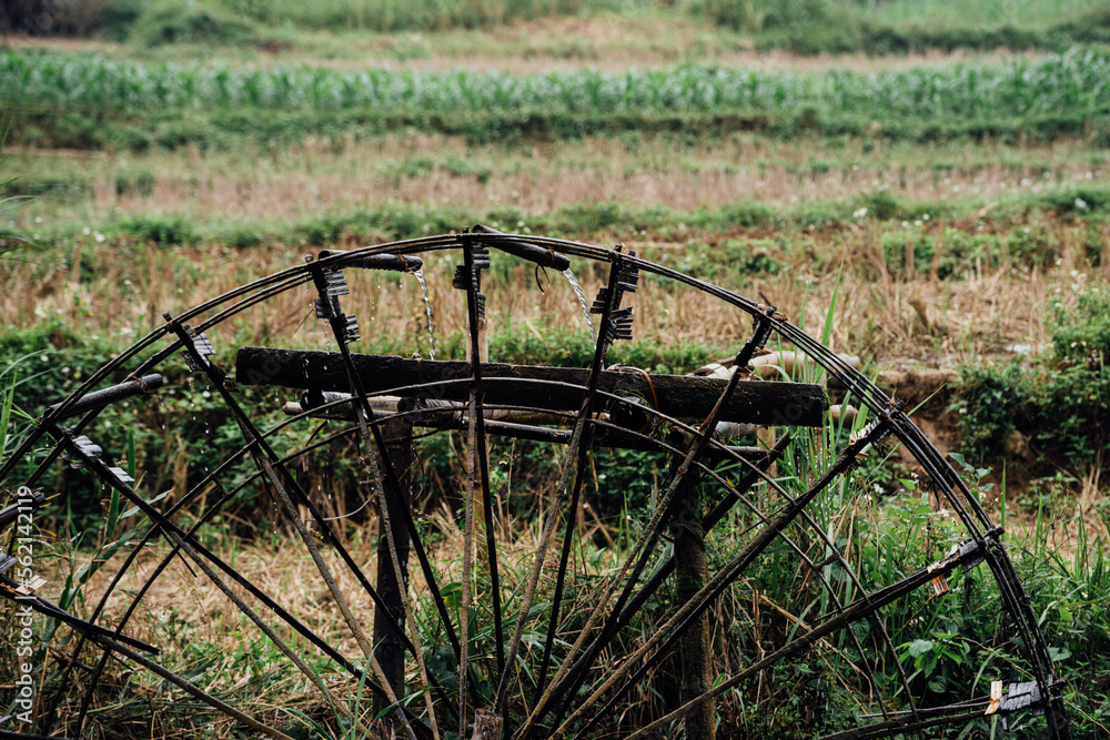 Bamboo Water Wheel, Pu Luong Vietnam Bamboo Water Wheel, Pu Luong Vietnam