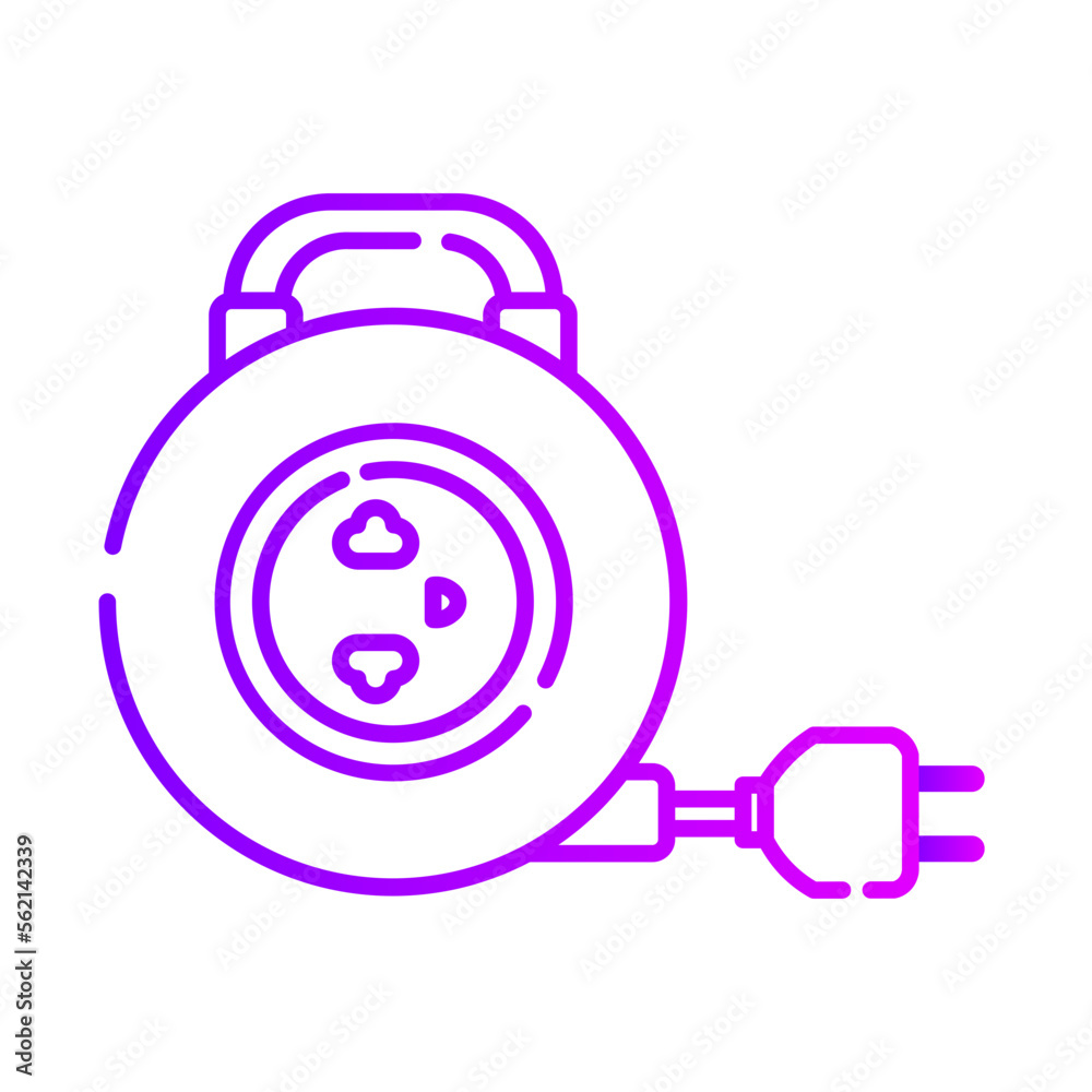extension cord gradient icon extension cord gradient icon