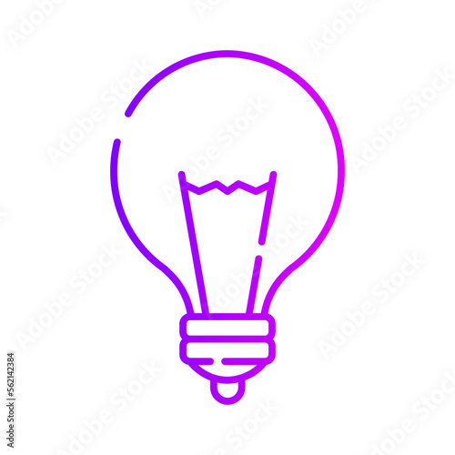 light bulb gradient icon