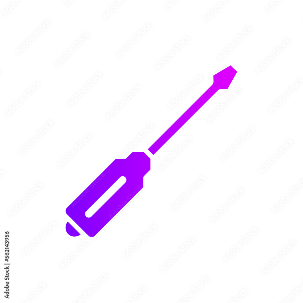 screwdriver gradient icon screwdriver gradient icon