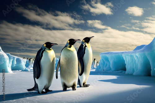 penguins in polar regions, generative ai