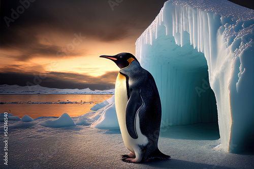 penguins in polar regions  generative ai