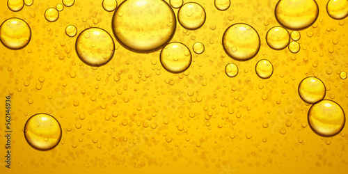 Underwater fizzing air, water or oxygen blue bubbles. Fizzy sparkles in sea, aquarium. Soda pop. Undersea vector texture.