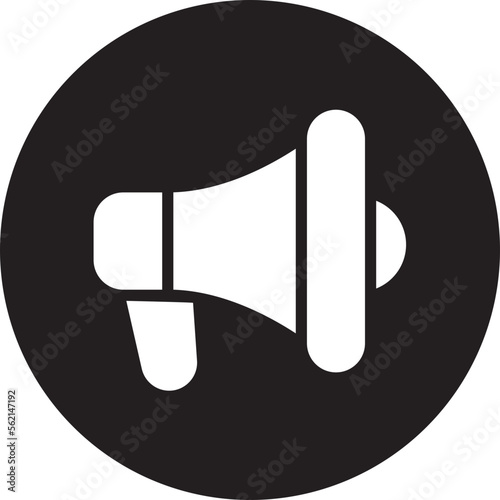 megaphone glyph icon