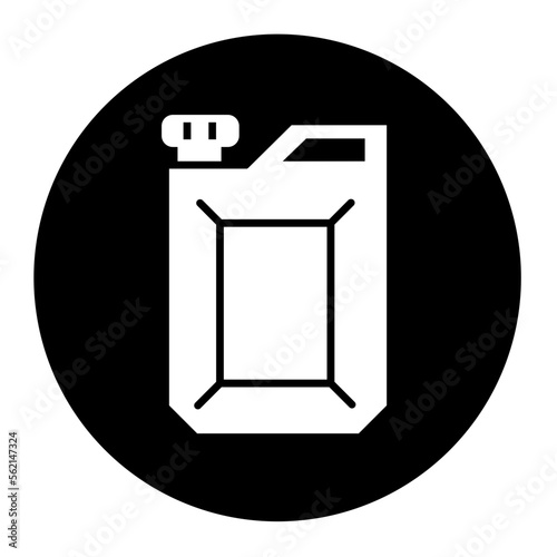 jerrycan cyrcular glyph icon