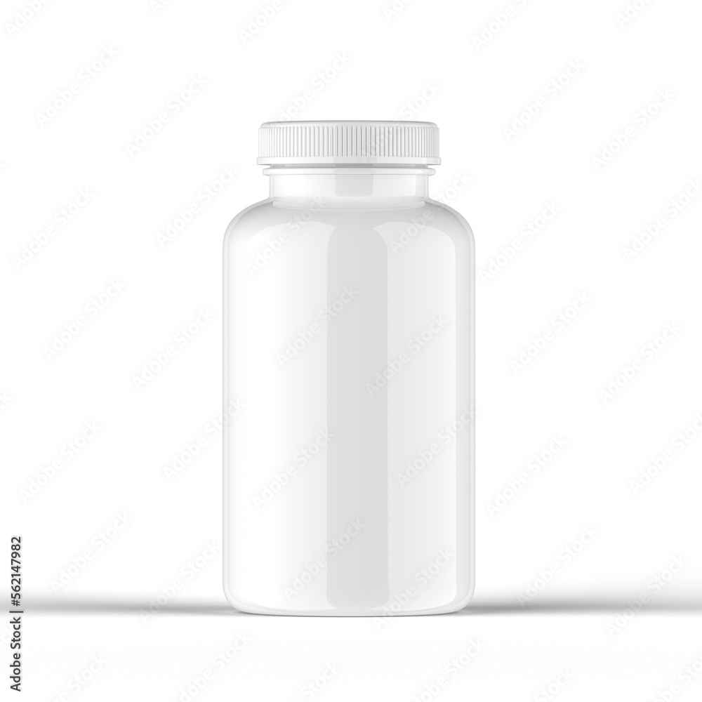 Glossy Pills Bottle 3d Rendering Glossy Pills Bottle 3d Rendering