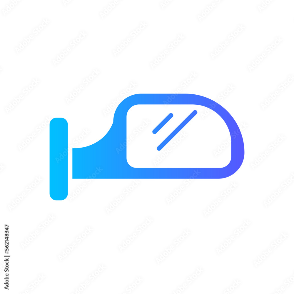 side mirror gradient icon side mirror gradient icon