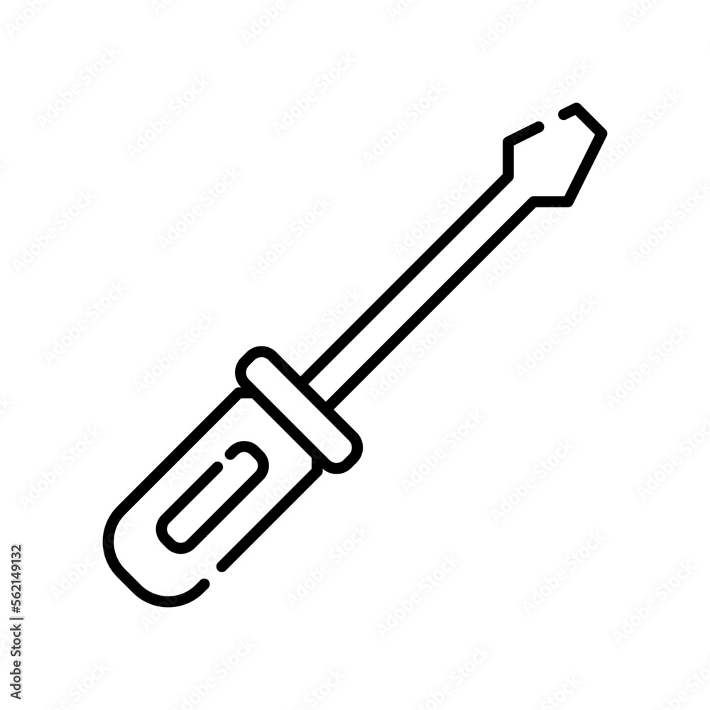 screwdriver line icon screwdriver line icon