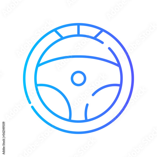 steering wheel gradient icon