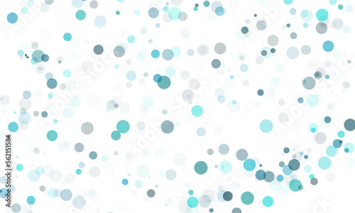 Various shades of blue and dark green isolated round dots graphic design element overlay