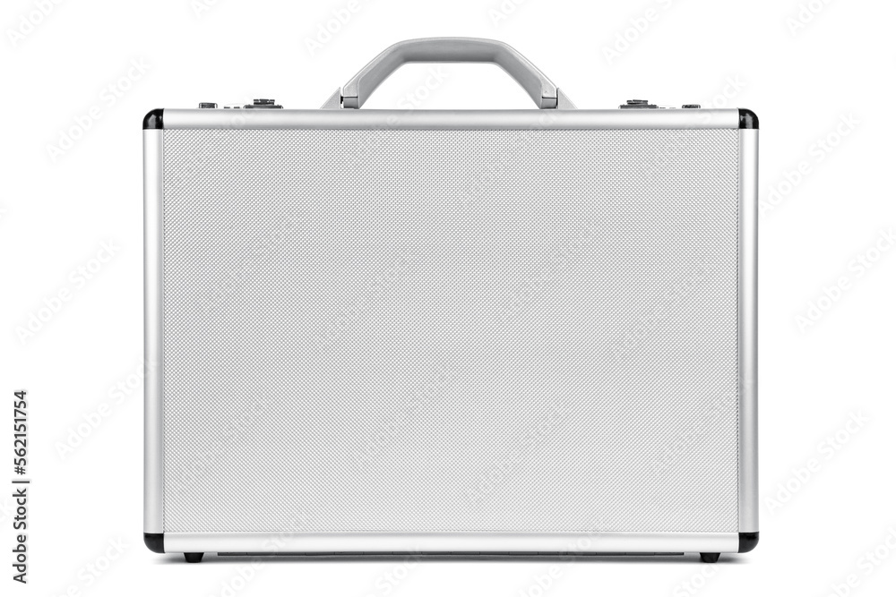 Metal case on white background. Metallic rivets of a road case. Photo ...