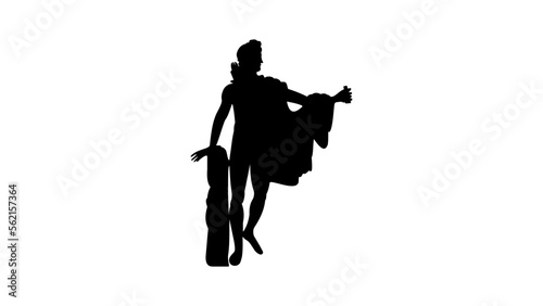 Greek God Apollo silhouette