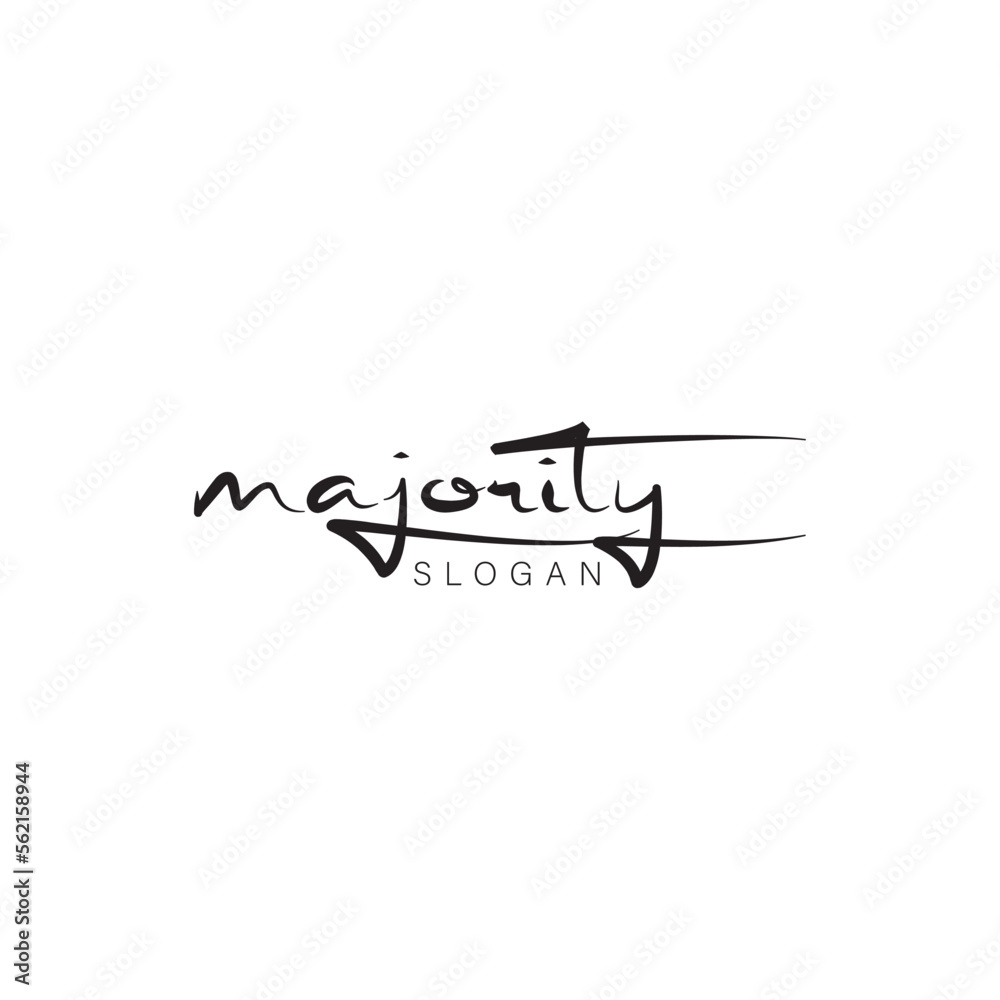 Fototapeta premium Modern calligraphy text. Vector hand-drawn illustration black and white