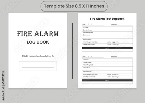 Fire Alarm Log Book and KDP Interior