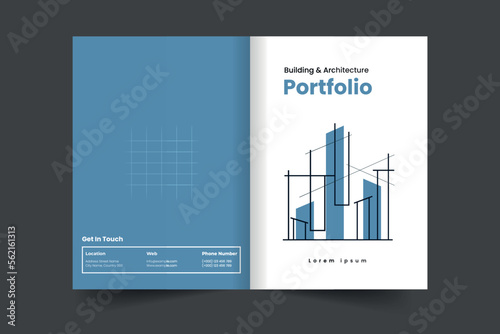Portfolio cover layout template