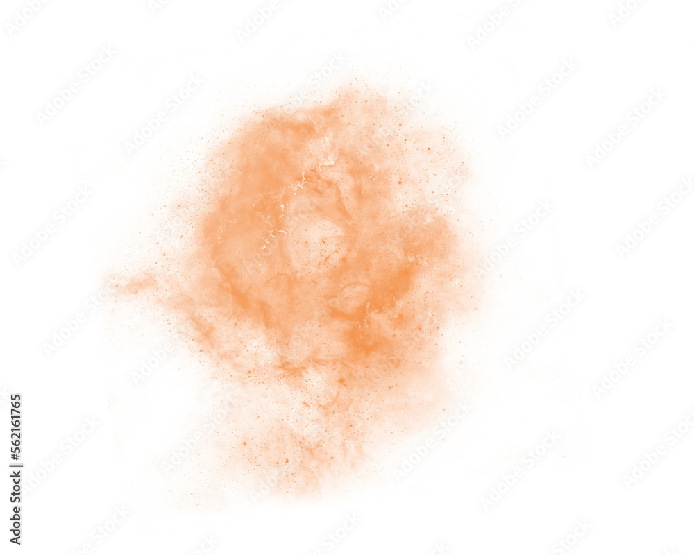 Orange powder abstract