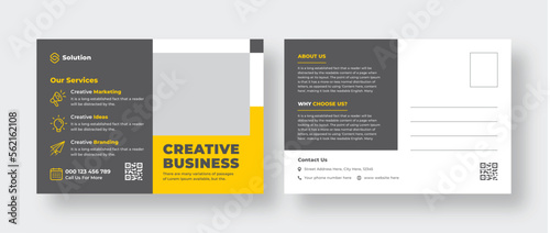 Corporate business postcard or Modern eddm postcard design template