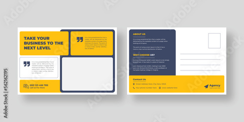 Corporate business postcard or Modern eddm postcard design template