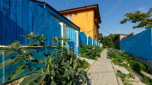 The traditional wooden houses of Mila 23 in the Danube Delta Romania photo