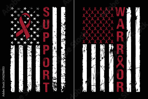 Brain Aneurysm Awareness 4th Of July Design
