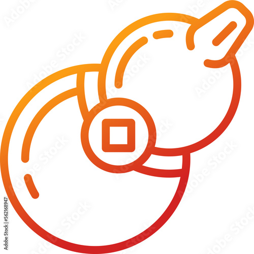 calabash gradient line icon