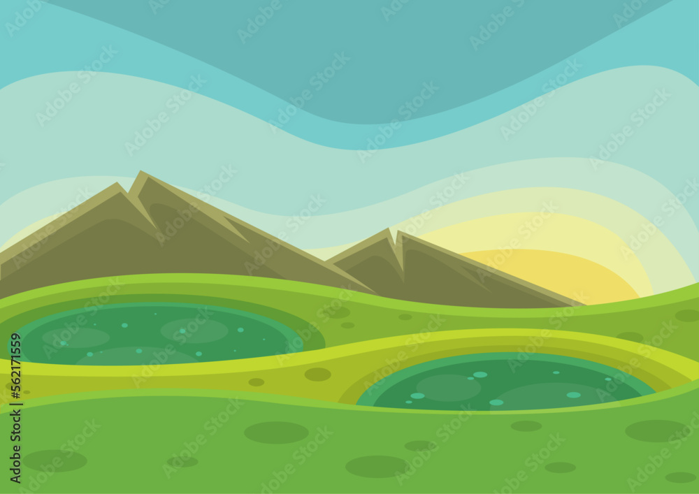 Obraz premium landscape with mountains