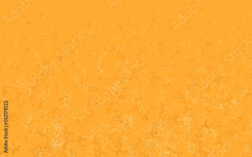 Light Orange vector template with artificial intelligence structure.