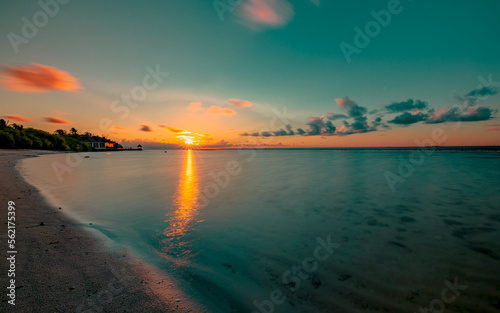 Sonnenuntergang auf den Malediven - Sunset in the Maldives © tom-pic-art