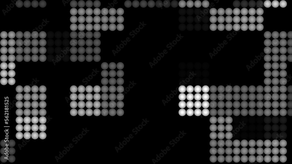 Fototapeta premium Balls grid. Computer generated 3d render