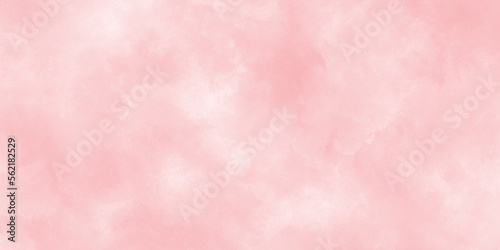 Beautiful and smooth soft blurred pink texture in center with blank, Smooth and bright abstract brush stroke acrylic watercolor background, painted colorful bright and shiny pink texture with stains. 