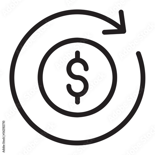cashback line icon