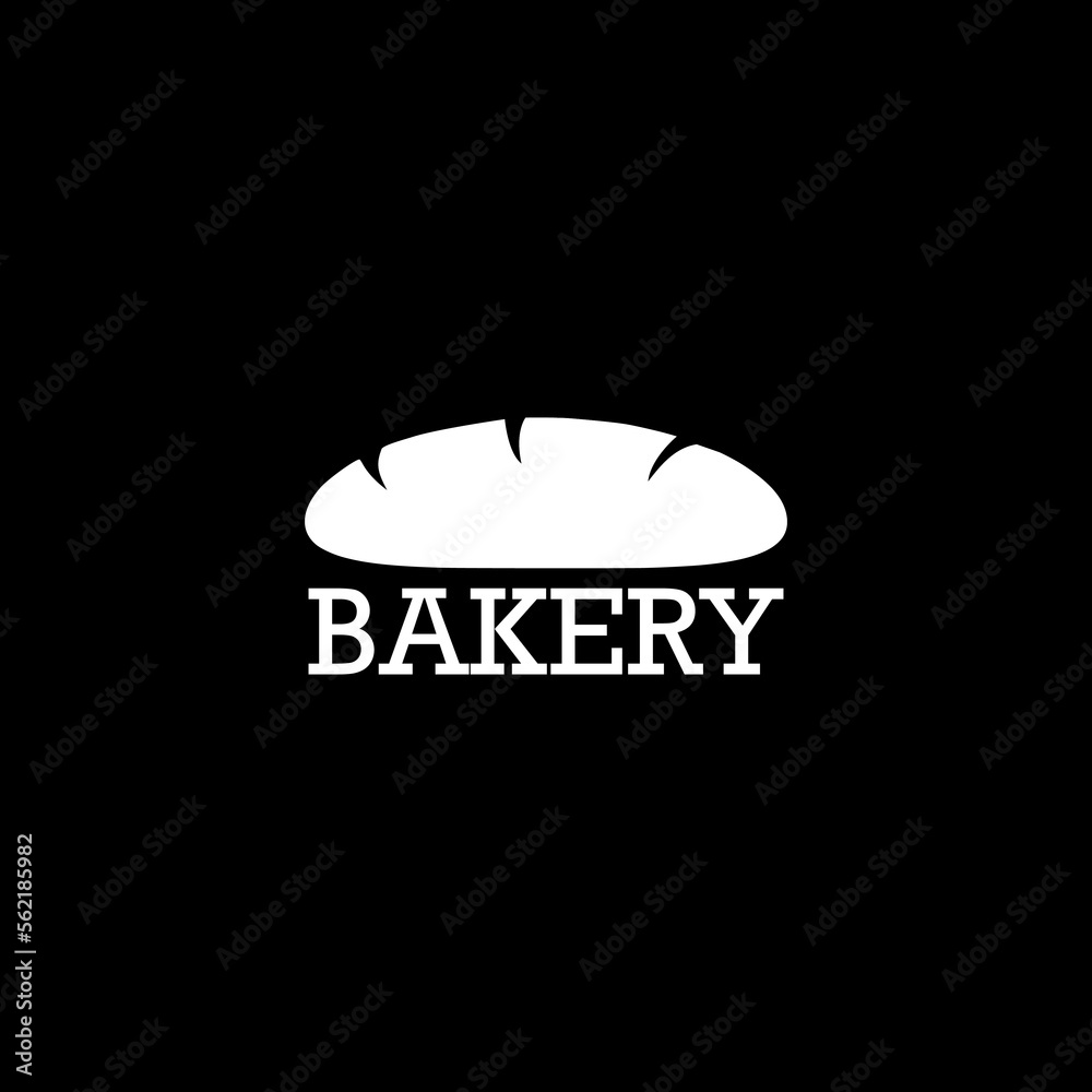 Obraz premium Bakeryi con isolated on black background.